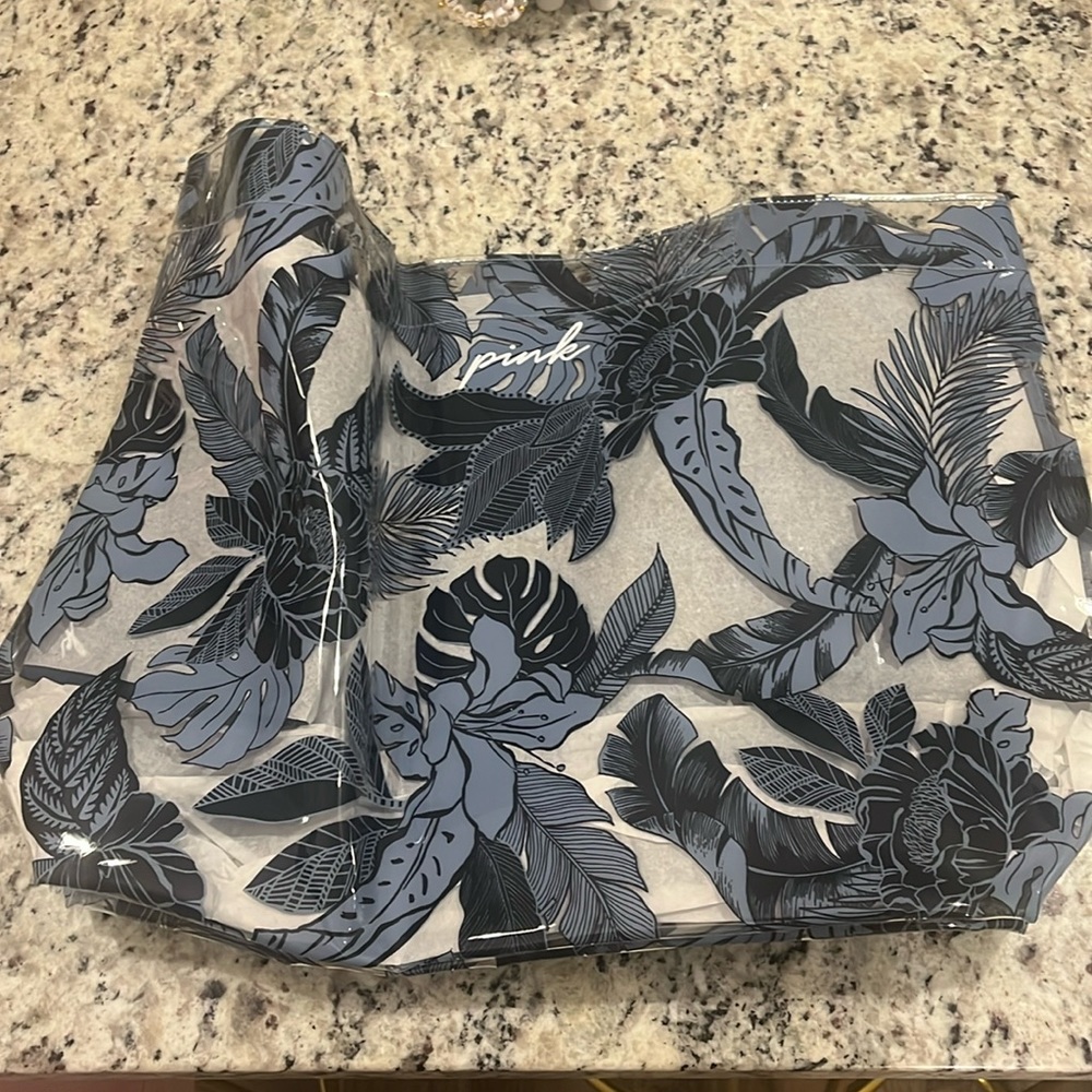 Pink Victoria’s Secret clear tote